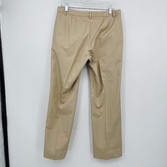 Brooks Brothers Women's Straight Leg Trouser Pants Size 8 Flat Front‎ Tan - Picture 2 of 12